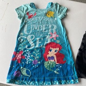 Little mermaid under the sea girls Sleep gown